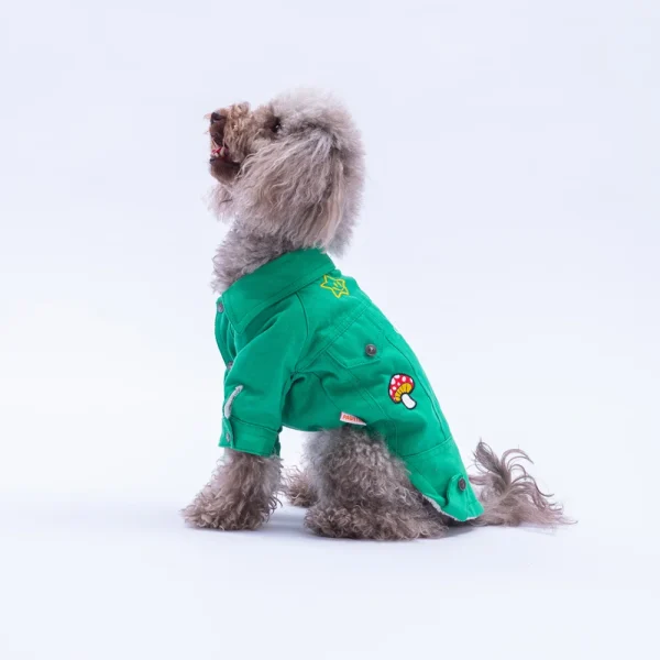 PAWSSTAR YEŞİL PREMIUM İÇİ POLARLI KOT ÇEKET