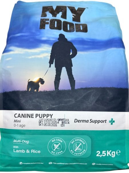 MY FOOD KUZU VE PİRİNÇLİ YAVRU KÖPEK MAMASI 2,5kg