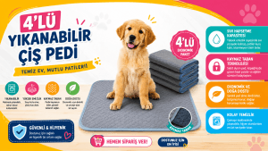4'lü YIKANABİLİR ÇİŞ PEDİ