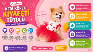 Atelyu Kedi Köpek Kıyafeti Tütülü