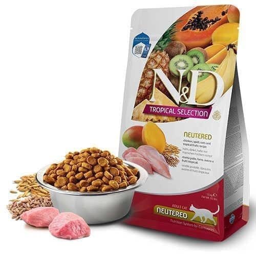 N&D Tropical Selection Tavuk Kısır Kedi Mama 1,5 kg