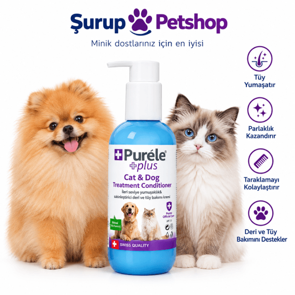 Purele Kedi ve Köpek Deri Tüy Bakım Kremi